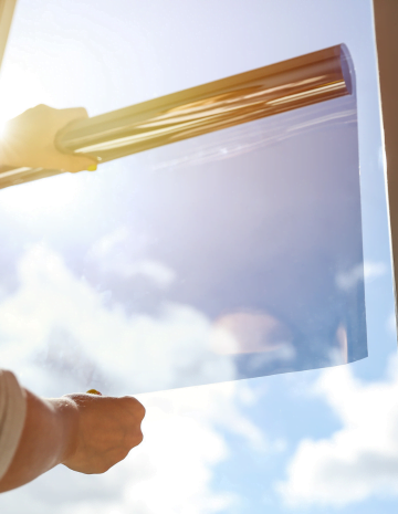 protisluneční okenní fólie